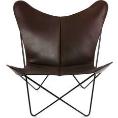 Möbler OX Denmarq Trifolium Chair Mocca Leather H86 x W78 x D69 cm Fåtölj