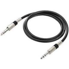 Kablar Monacor Teleplugg Audio Anslutningskabel 3 m Svart