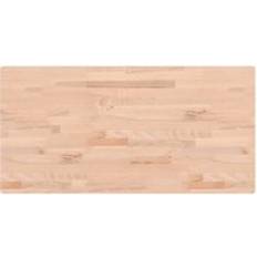 Möbler vidaXL Table Top 100 x 50 x 4 cm Rectangular Solid Wood Beech Table