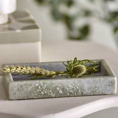 Marmor Serviertabletts Bloomingville Majsa Tray Green Marble Serviertablett