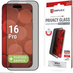 Displex Protection d'écran en verre trempé Privacy iPhone 16 Pro Transparent