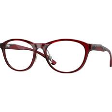 Oakley Dam Glasögon Oakley Kvinna OX8057 Draw Up Optiska Bågar O_Matter Röd Transparent Rund