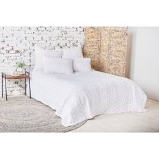 Cotton Duvets Ferdie Reversible Quilt - White (King Quilt) Duvet