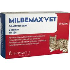 Milbemax Vet. Filmdragerad Tablett 16/40 mg 2 st Tabletter/Frp