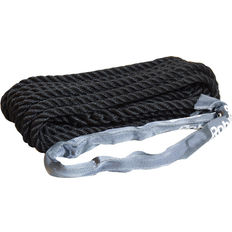 Robline förtöjning, öga m webbing, 3-slagen svart 14mm 10 m