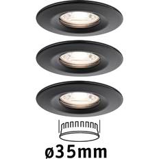 Paulmann Nova Mini Indbygningsspot 3, Stift, Sort Spotlight 3stk