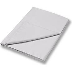 Satin Bed Sheets Bianca 400 Thread Count Cotton Sateen Flat - Dove (6') Bed Sheet Grey, Silver