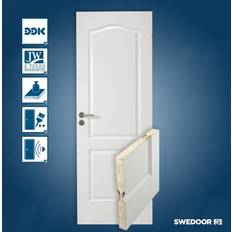 Swedoor Dør Compact 02B Massiv 40 mm 8x21 Inderdør S 0502-Y (80x204cm)