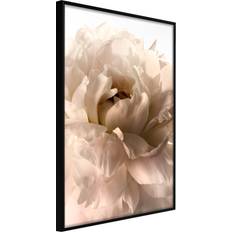 Artgeist - Soft Petals 40 x 60 cm - Sort Ramme Med Passepartout Plakat