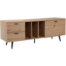 Schrank Lowboard Eiche-Dekor 150 x 55 x 40 cm Design TV-Kommode Wandschrank