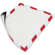 Rouge Organiseurs de Bureau Durable Duraframe Security Document Sign Holder 8 1/2" x 11" Red/White Frame