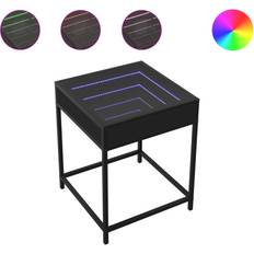 vidaXL With Infinity LED 40x40x51 cm Bedside Table 40x40cm