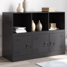 Sideboards på rea vidaXL Skänk Svart 99x39x73 cm Stål Sideboard