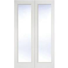 Doors LPD Doors Pattern 20 Primed White Internal Pair 1219 x 1981 mm Interior Door (x198.1cm)