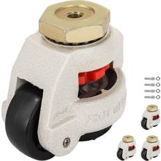 DIY Accessories VEVOR (GD-80S) Nylon Wheel and NBR Pad Set of 4 Leveling Casters