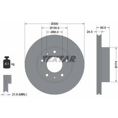 Brake System Textar Brake Disc PRO 92116703