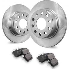 VEVOR Rear Brake Kit Compatible with Audi A3 8P VW Golf 5 6 Seat LEON SKODA OCTAVIA ALTEA Brake Rotors Ceramic Brake Pads Replacement Kit