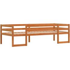 VidaXL Barnsängar vidaXL Kids' Bed Frame Wax Brown 90x190 cm Solid Wood Pine