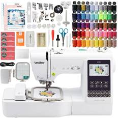 Brother SE700 Embroidery & Sewing Machine with 50 Sewing Spools, Color Matching Bobbins & Accessories