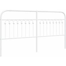vidaXL Huvudgavel Metall Vit 180 cm Sänggavel
