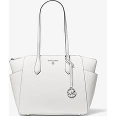 Michael Kors MK Marilyn Medium Saffiano Leather Tote Bag White Michael Kors ONE SIZE