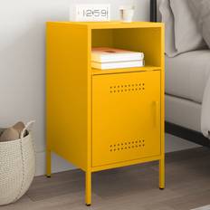 Yellow Bedside Tables vidaXL Cabinet Mustard Yellow 36 x 39 x 68 cm Bedside Table