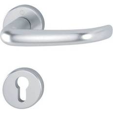 Stainless Steel Door Handles Hoppe Hoppe 3715423 Rosettengarnitur Alu Natur PZ Türdrücker Türbeschlag - Zimmer-/Durchgangstür 1Stk.