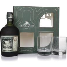 Diplomatico Beer & Spirits Diplomatico Reserva Exclusiva Gift Set with 2x Rum Old Fashioned Glasses 70cl 40%