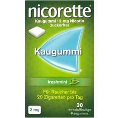 Nicorette Kaugummi 2 mg Nicotin Zuckerfrei Freshmint, 30 St. Kaugummi 3643419