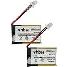 VHBW 2x Battery Compatible With Plantronics CS530 CS530A CS540 CS540A Wireless Headset Headphones 140 mAh 3.7 v Li-polymer