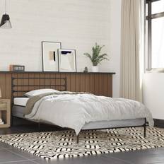 vidaXL Bed Frame Without Mattress Grey Sonoma 90x190 cm Single