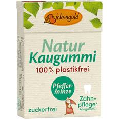 Sockerfritt Tuggummi Birkengold Naturligt Xylitol Tuggummi Birkengold Peppermint Plastfritt