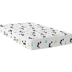 HappyFriday Panda Bamse Multifärgad Fitted Bottom Ark 90 x 200 x 32 cm Underlakan Multifärgad