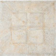 Trä Väggdekor Home ESPRIT Vit Gyllene Modern Avskalad 120 x 3.5 x 120 cm Väggdekor