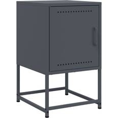 Steel Bedside Tables vidaXL Cabinet Anthracite 36 x 39 x 60.5 cm Steel Bedside Table