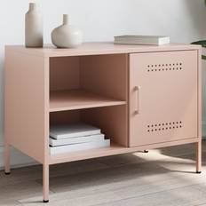 Pink TV-borde vidaXL 68x39x50.5 cm Stål Lyserød TV-bord