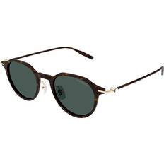 Solbriller Montblanc MB0355S Asian Fit 002 49 Solbriller Mænd Tortoiseshell