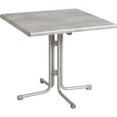 Gartenesstische Acamp Gartentisch Piazza Grau Platin 80 x 80 cm