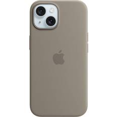 Apple Silicone Case with MagSafe for iPhone 15 Clay