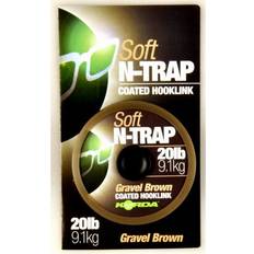 Fils de pêche Korda Tresse a bas de ligne gainee N-TRAP Soft 9kg Vert