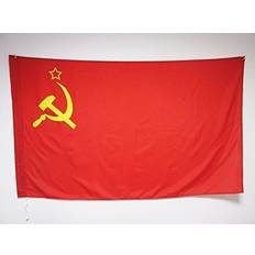Red Flags AZ-Flag Flag 3' x 5' for a pole - Red Communist Flags 90 x 150 cm - Banner 3x5 ft with Hole