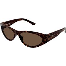 Balenciaga Solglasögon Balenciaga BB0367S Sunglasses - Dark Tortoise/Brown - Women