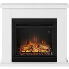 Camini Elettrici Tagu Caminetto Elettrico Pavimento Frode Legno Bianco