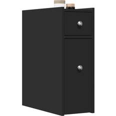 Mobiliers de Salle de Bain vidaXL Armoire De Salle De Bain Étroite Noir