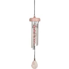 Woodstock Chimes Hanging Outdoor Silver Alloy Pink Wind Chime