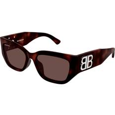 Balenciaga Solbriller Balenciaga BB0361SK Asian Fit 002 Solbriller Kvinder - Tortoise