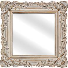 Resin Mirrors Romimex Natural Resin 31 x 31 x 2 cm Wall Mirror