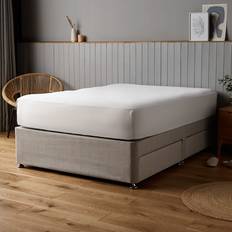 White Bed Sheets Silentnight Supersoft Fitted - (Kingsize (5') Bed Sheet White