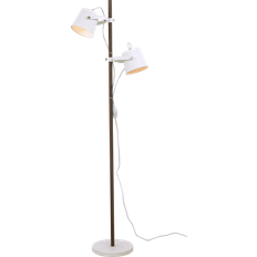 Belysning Aneta Espresso 153 cm Vit/Brun Golvlampa