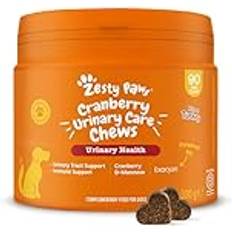 Zesty Paws Tranbär Urinvägsstöd För Hundar 90 St